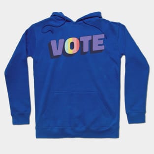 Retro Rainbow Vote Hoodie